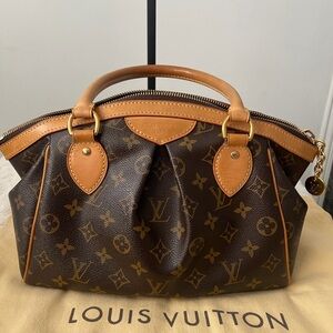 Louis Vuitton Trivoli PM Monogram Satchel with Tan Trim